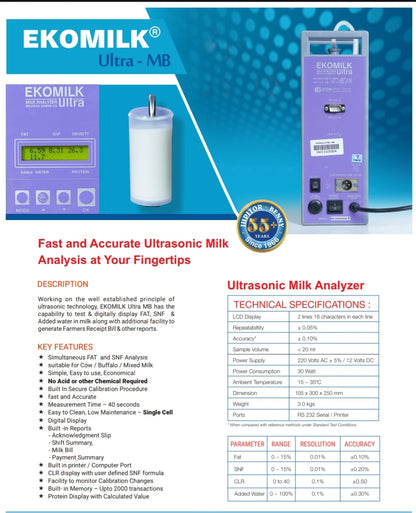 EKOMILK analyzer